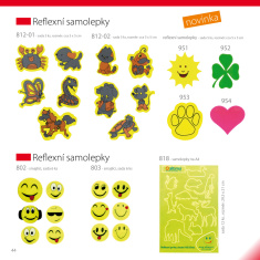 AKCIA   Reflexná samolepka - plamienok biely - balenie 5 ks AKCIA   Reflexná samolepka - plamienok biely - balenie 5 ks